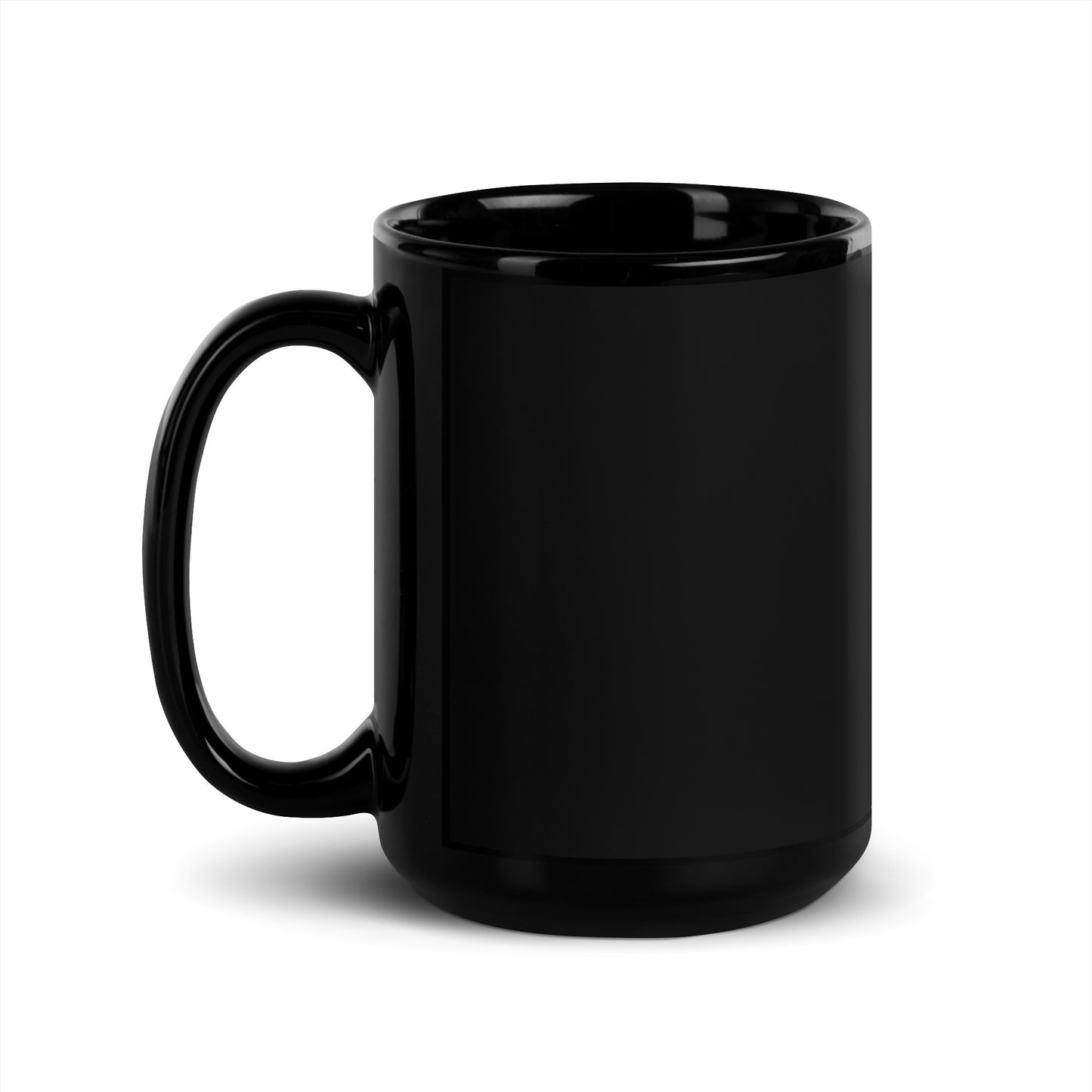 Coffee Mug - Gloss Black - Large 15oz